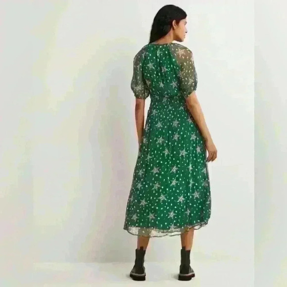 Boden Green Floral Midi Dress - Picture 2 of 10